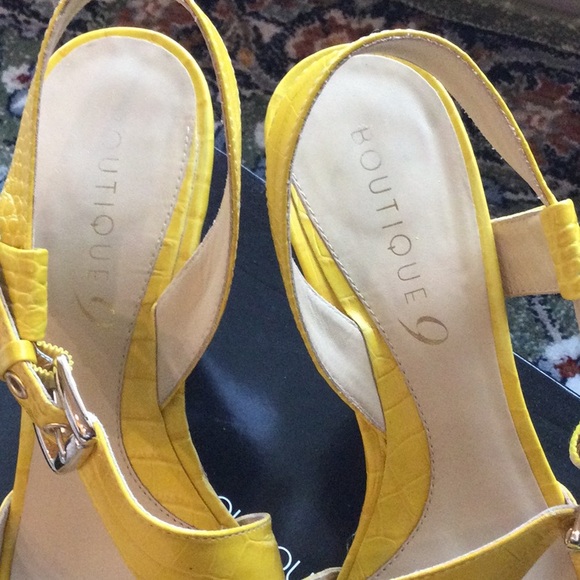 Boutique 9 Yellow Women's Heels - Picture 2 of 7